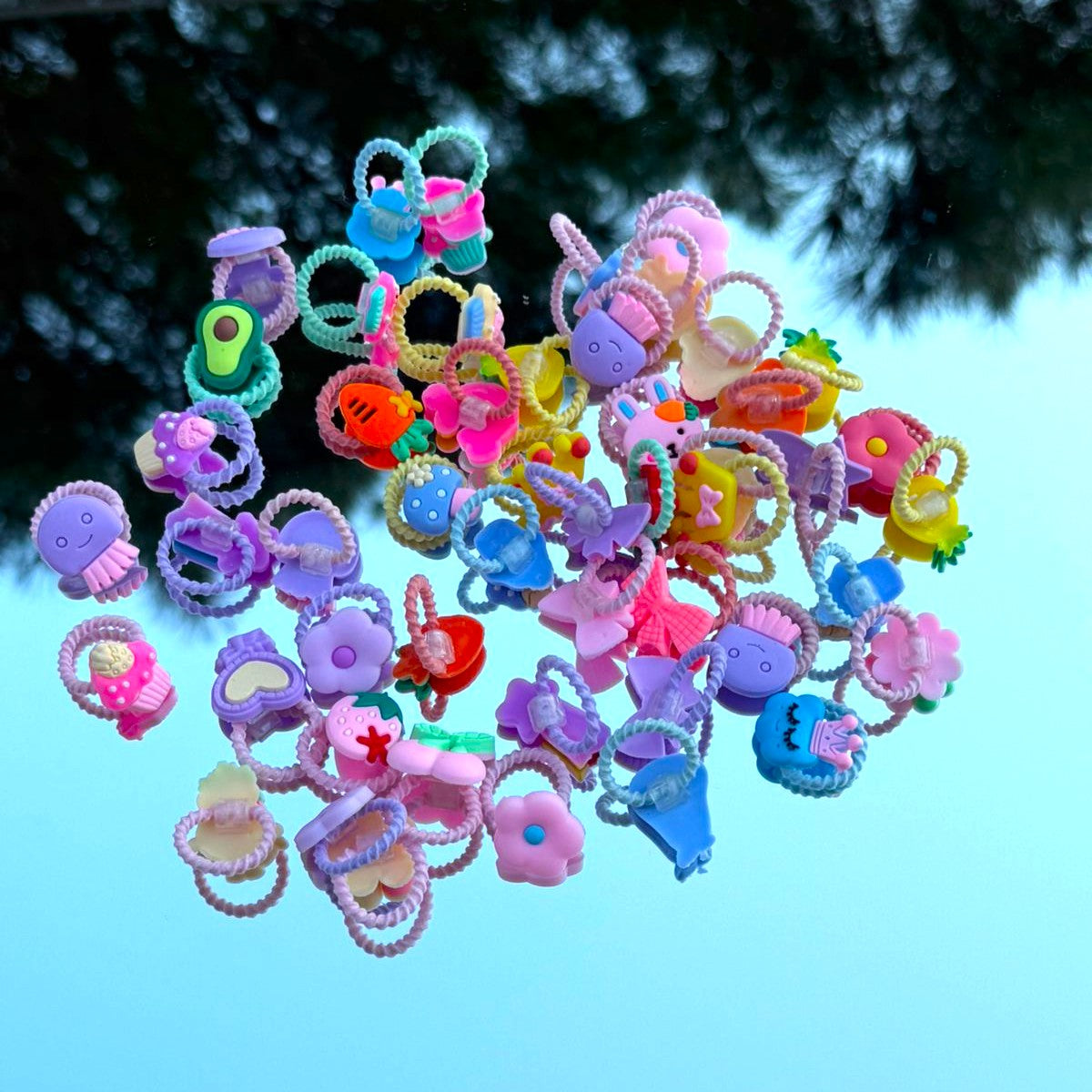 Multicolor Hair Ties (pack of 5)