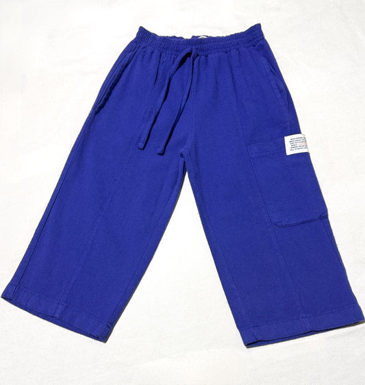 Cobalt Comfort Wide-Leg Pants