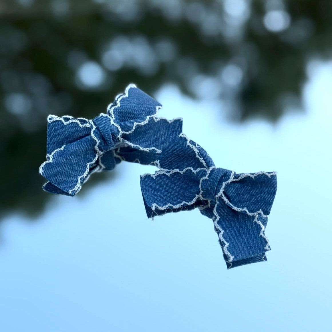 Denim Bows