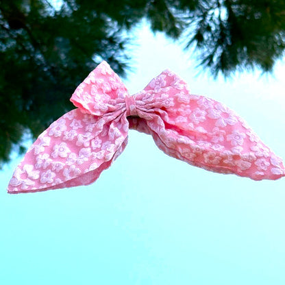 Embroidered Fabric Bows