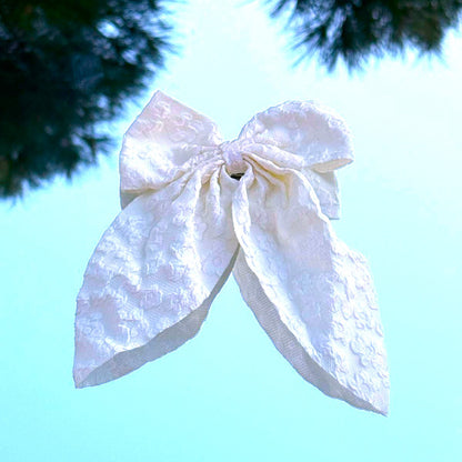 Embroidered Fabric Bows