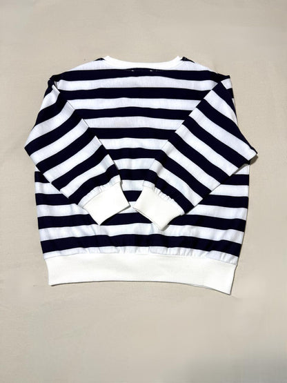 Navy Breeze Striped Sweatshirt