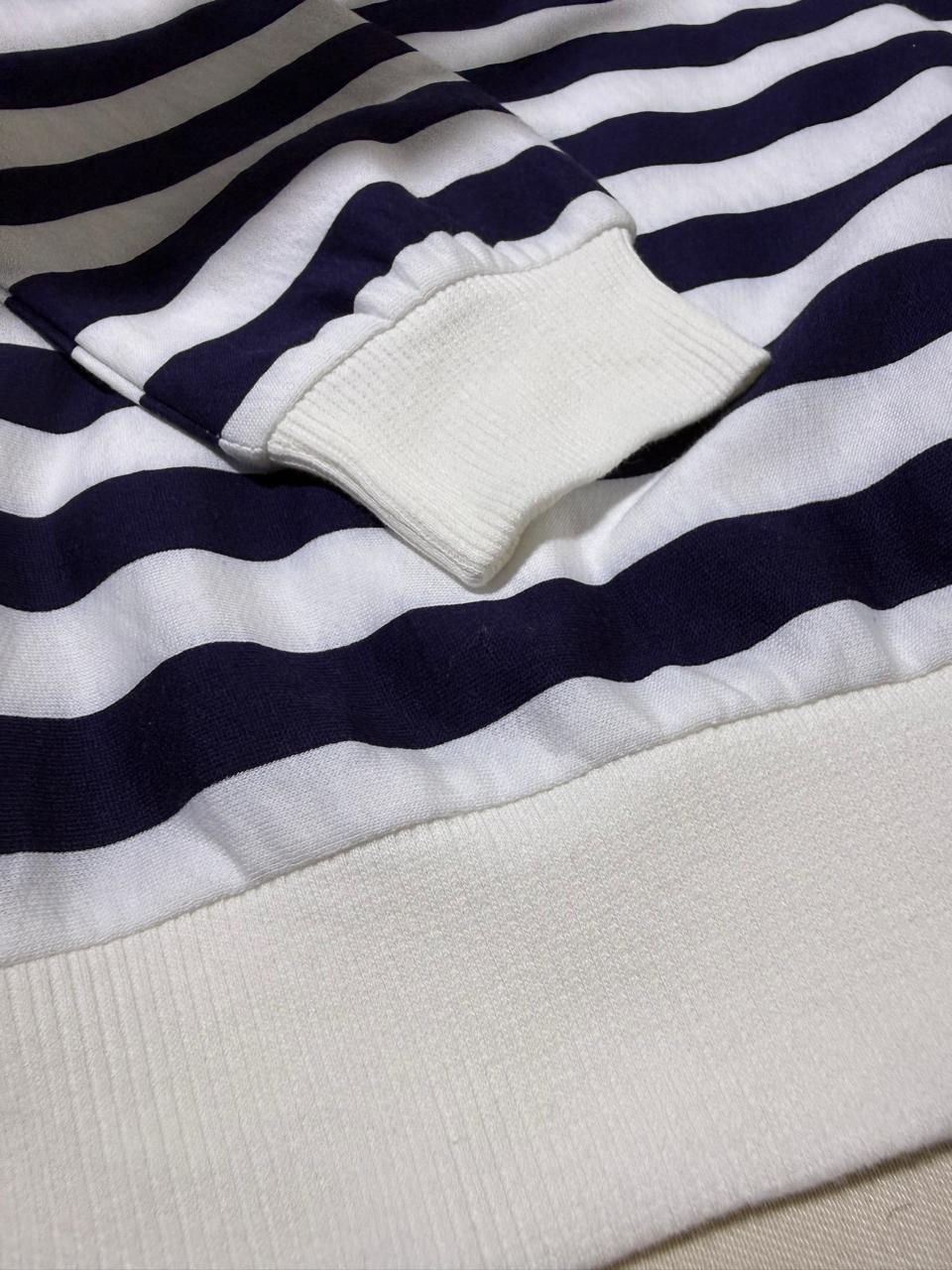 Navy Breeze Striped Sweatshirt
