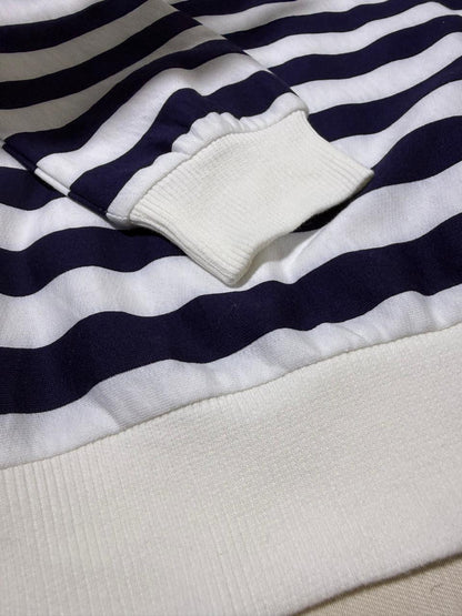 Navy Breeze Striped Sweatshirt