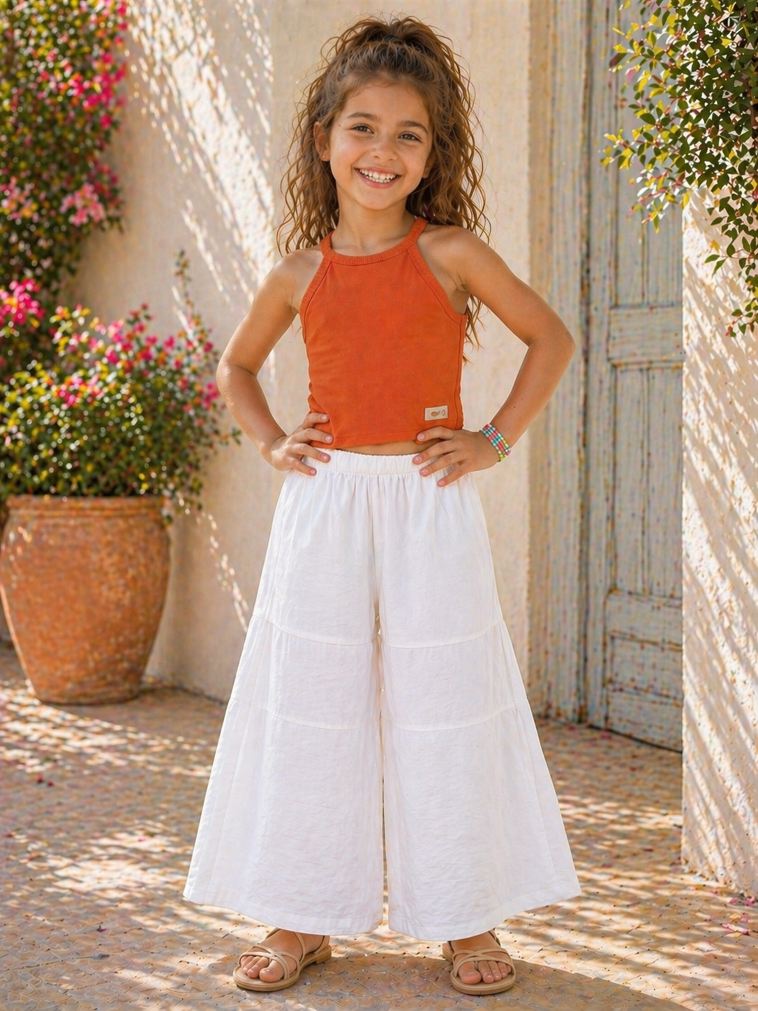 Sun Breeze Linen Wide-Leg Pants