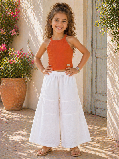 Sun Breeze Linen Wide-Leg Pants